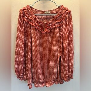 Max Studio Patterned Blouse‎ XL